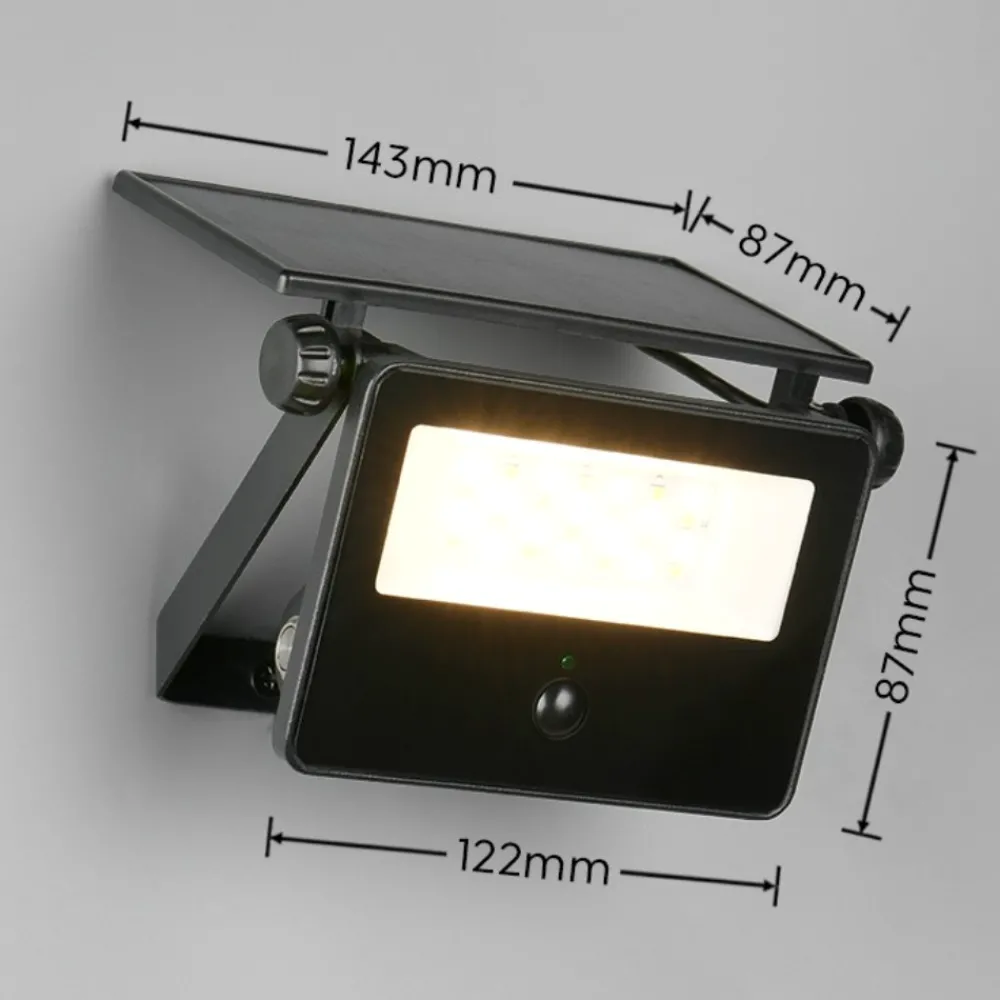 Applique Da Esterno-Selezionato da Mazzolaluce Faro applique da esterno led 10w 3000k 4000k 6000k solare con sensore di movimento