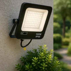 Faretti Da Esterno-Selezionato da Mazzolaluce Faro da esterno ip65 100w 6000k orientabile fp