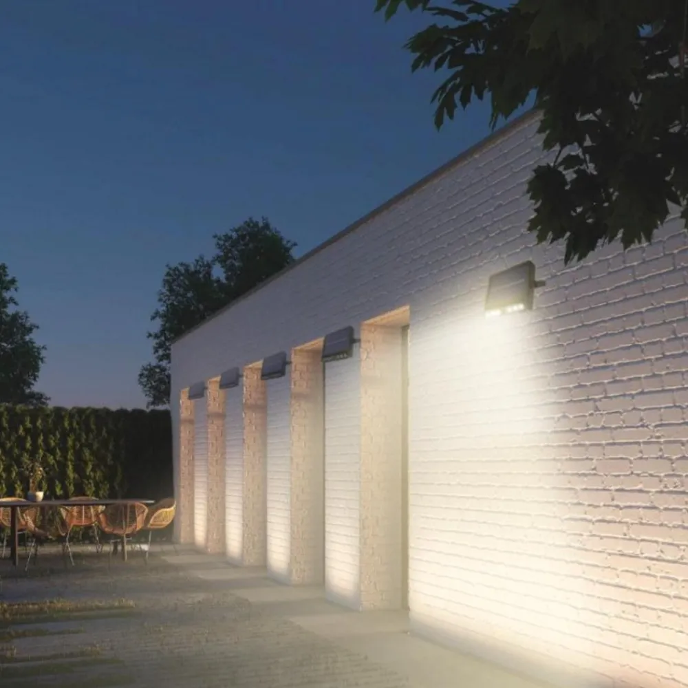 Faretti Da Esterno-Selezionato da Mazzolaluce Faro da esterno solare 2w 3000k 4000k 6000k con sensore crepuscolare fp
