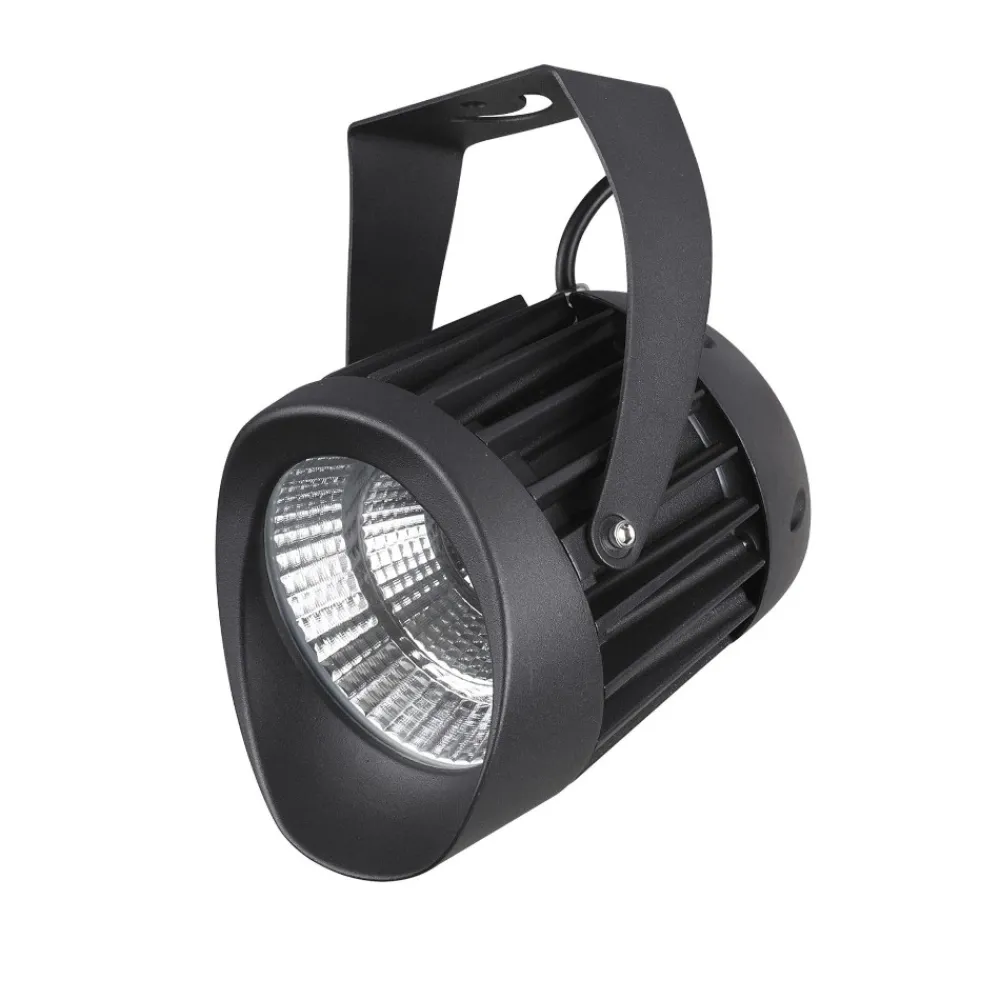 Faretti Da Esterno-Selezionato da Mazzolaluce Faro nero per esterno 10w 3000k orientabile