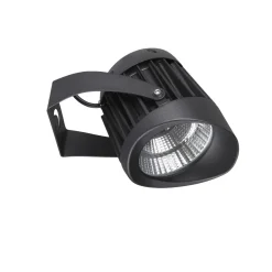 Faretti Da Esterno-Selezionato da Mazzolaluce Faro nero per esterno 10w 3000k orientabile