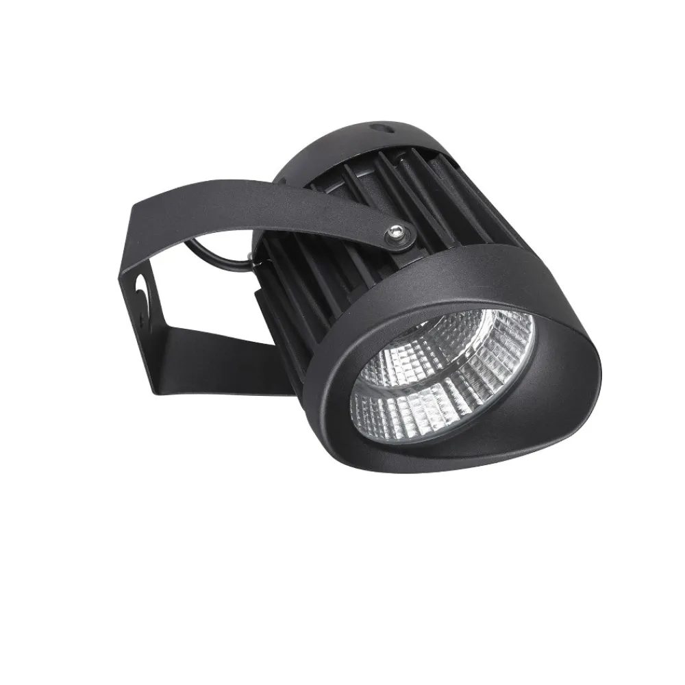 Faretti Da Esterno-Selezionato da Mazzolaluce Faro nero per esterno 10w 3000k orientabile
