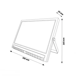 Faretti Da Esterno-Selezionato da Mazzolaluce Faro proiettore da esterno 10w cct sensore crepuscolare ip54 fp