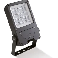 Faretti Da Esterno-Selezionato da Mazzolaluce Faro proiettore grigio per esterno led 35w 3000k ottica 157x57 ip67