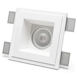 Faretti Da Incasso-Selezionato da Mazzolaluce Faro quadrato cristaly gesso da incasso a soffitto led 13w 3000k