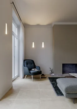 Segnapasso Led-Selezionato da Mazzolaluce Faro segnapasso led da incasso parete di gesso cristaly bianco a scomparsa