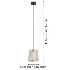 Lampade A Sospensione-Eglo Fattoria lampada a sospensione per cucina rustica