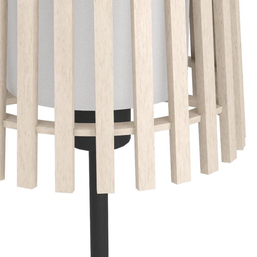 Lampade Da Tavolo-Eglo Fattoria lampada da tavolo stile nordico in legno
