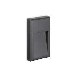 Segnapasso Led-Ideal Lux Febe-2 ap 3000k segnapasso da esterno led antracite ip65 anti corrosione