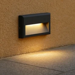 Segnapasso Led-Ideal Lux Febe-1 ap 3000k segnapasso led 3000k per esterno antracite