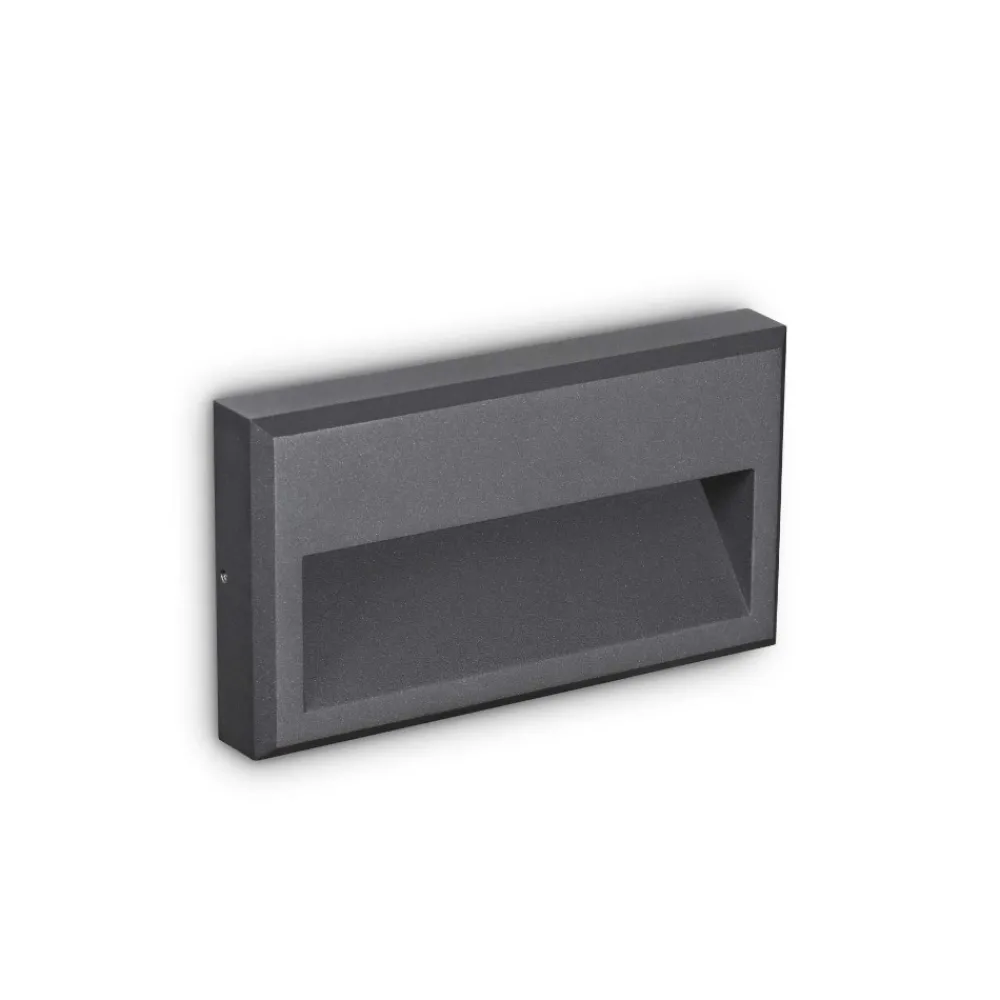 Segnapasso Led-Ideal Lux Febe-1 ap 3000k segnapasso led 3000k per esterno antracite