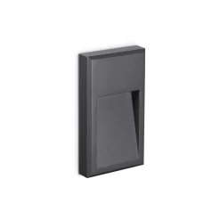 Segnapasso Led-Ideal Lux Febe-2 ap segnapasso led 6w 4000k da esterno ip65 antracite
