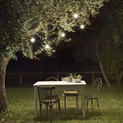 Faretti Da Esterno-Ideal Lux Fiesta sp10 cavo comn portalampada da giardino 10 luci