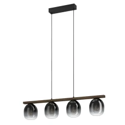 Lampadari Cucina-Eglo Filago lampadario per cucina con portalampada in vetro 4 luci