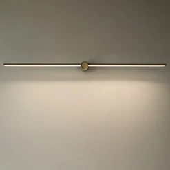 Applique Da Bagno-Ideal Lux Filo ap d115 applique specchio da bagno led 16w 3000k ottone