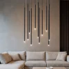 Lampadari Moderni-Ideal Lux Filo lampadario moderno led 19w 3000k sp12 nero