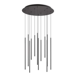 Lampadari Moderni-Ideal Lux Filo lampadario moderno led 19w 3000k sp12 nero