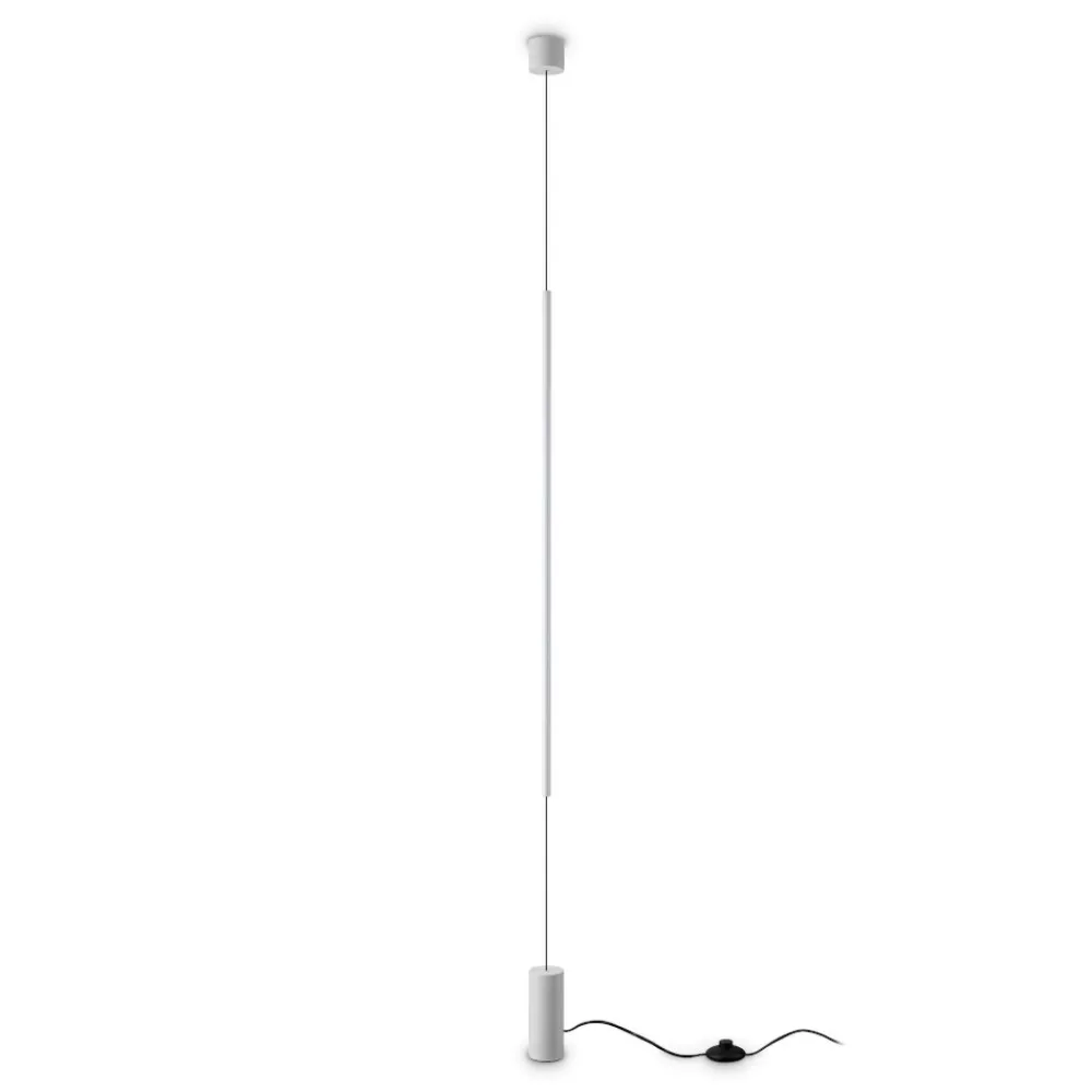 Lampade Da Terra-Ideal Lux Filo pt piantana led 3000k design bianca