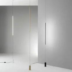 Lampade Da Terra-Ideal Lux Filo pt piantana led 3000k design bianca