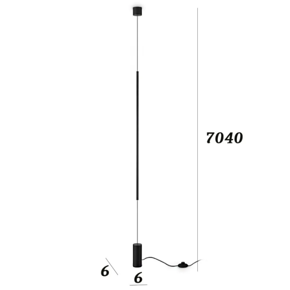 Lampade Da Terra-Ideal Lux Filo pt piantana led 3000k design bianca