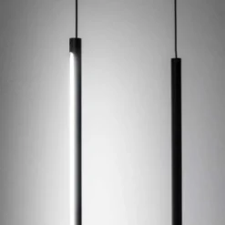 Lampade Da Terra-Ideal Lux Filo pt lampada da terra sospesa moderna nera led 15w 3000k