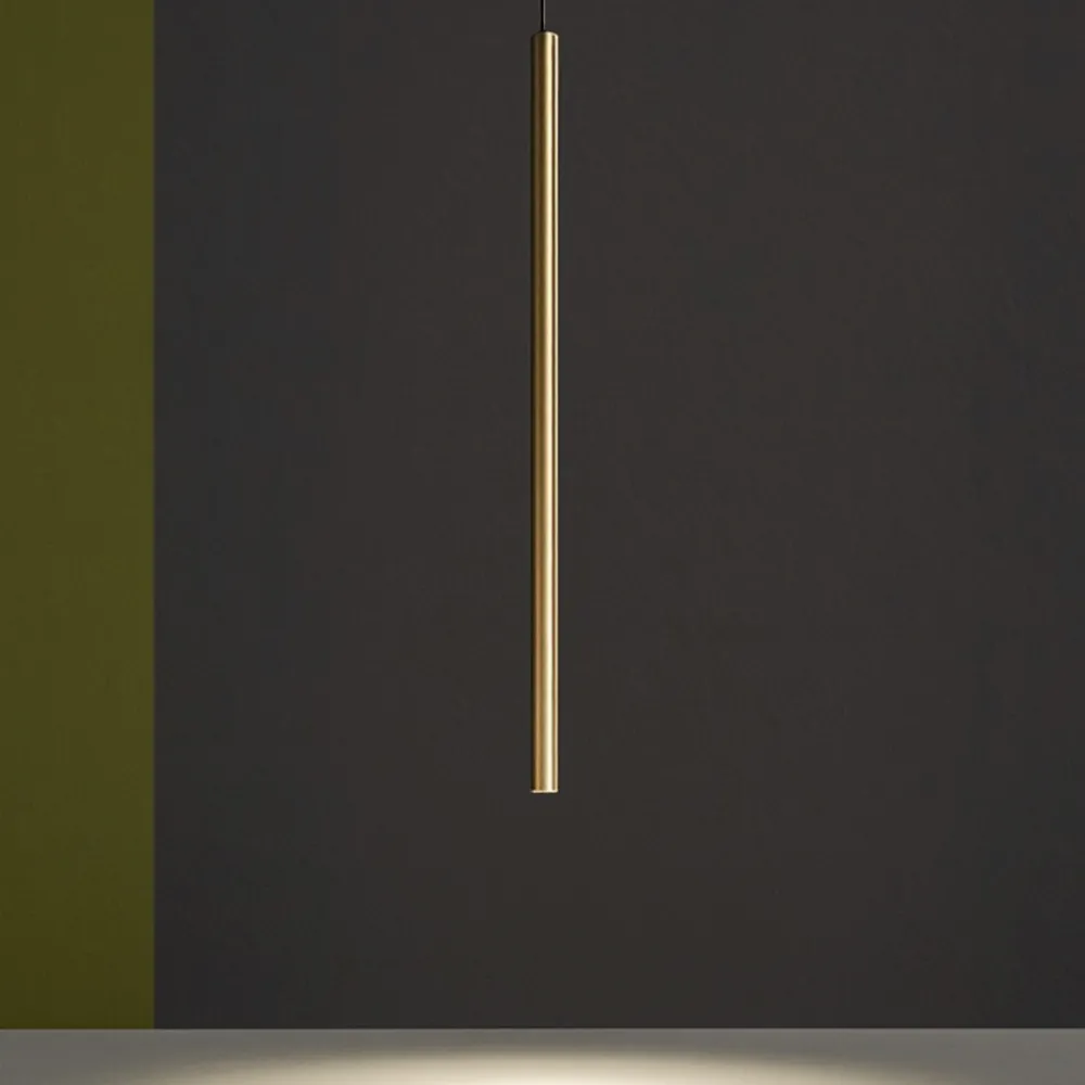 Lampade A Sospensione-Ideal Lux Filo sp1 lampada a sospensione ottone led 3,5w 3000k