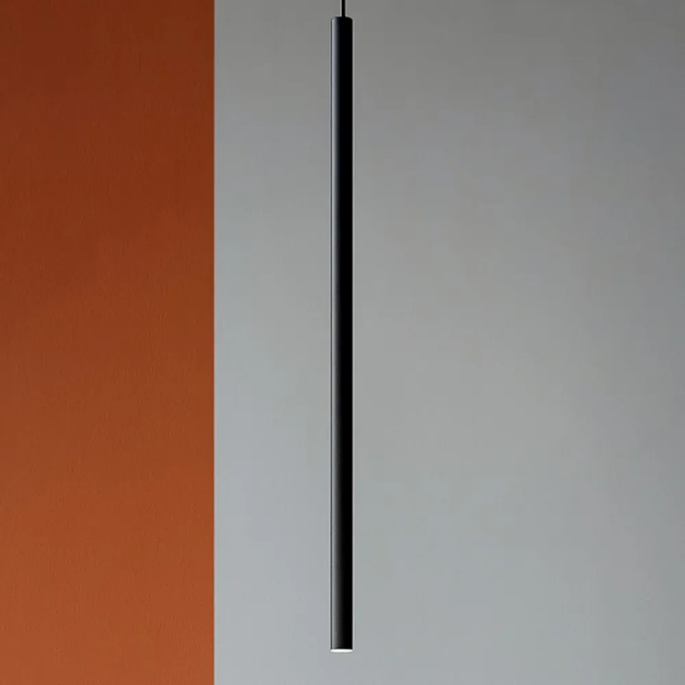 Lampade A Sospensione-Ideal Lux Filo sp1 lampada a sospensione cilindro nero led 2700k