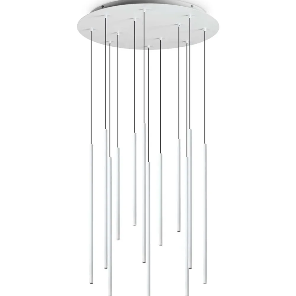 Lampadari Moderni-Ideal Lux Filo sp12 lampadario a led 2700k bianco