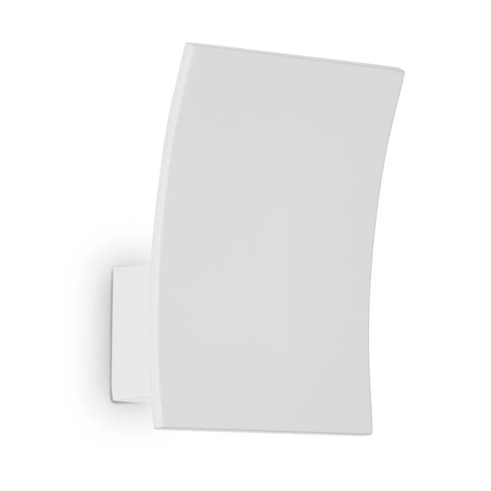 Applique Da Parete-Ideal Lux Fix ap applique bianca curva led 5,5w 3000k