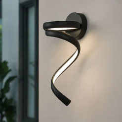 Applique Da Parete-Vivida International Flame vivida applique led 3000k 4000k nero moderna