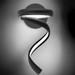 Applique Da Parete-Vivida International Flame vivida applique led 3000k 4000k nero moderna