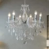 Lampadari Moderni-Ideal Lux Florian sp6 lampadario di cristallo 6 bracci trasparente