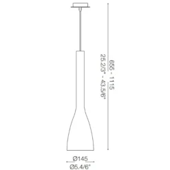 Lampade A Sospensione-Ideal Lux Flut sp1 big ampada a sospensione per penisola vetro nero design