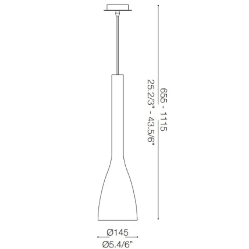 Lampade A Sospensione-Ideal Lux Flut sp1 big ampada a sospensione per penisola vetro nero design