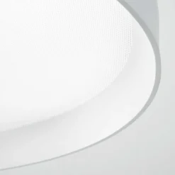 Plafoniere Moderne-Ideal Lux Fly pl d45 plafoniera a led 26w 3000k bianca tonda 45cm per soggiorno