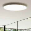 Plafoniere Moderne-Ideal Lux Fly slim plafoniera led 3000k moderna rotonda