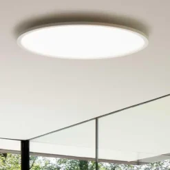 Plafoniere Moderne-Ideal Lux Fly slim plafoniera led 3000k moderna rotonda