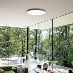 Plafoniere Moderne-Ideal Lux Fly slim pl d35 plafoniera per cucina led 4000k