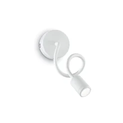 Applique Camera Da Letto-Ideal Lux Focus-1 ap applique bianca orientabile per comodino camera da letto