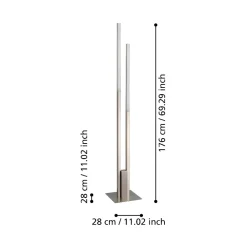 Lampade Da Terra-Eglo Fraioli z lampada da terra minimal led rgb da 2700k a 6500k
