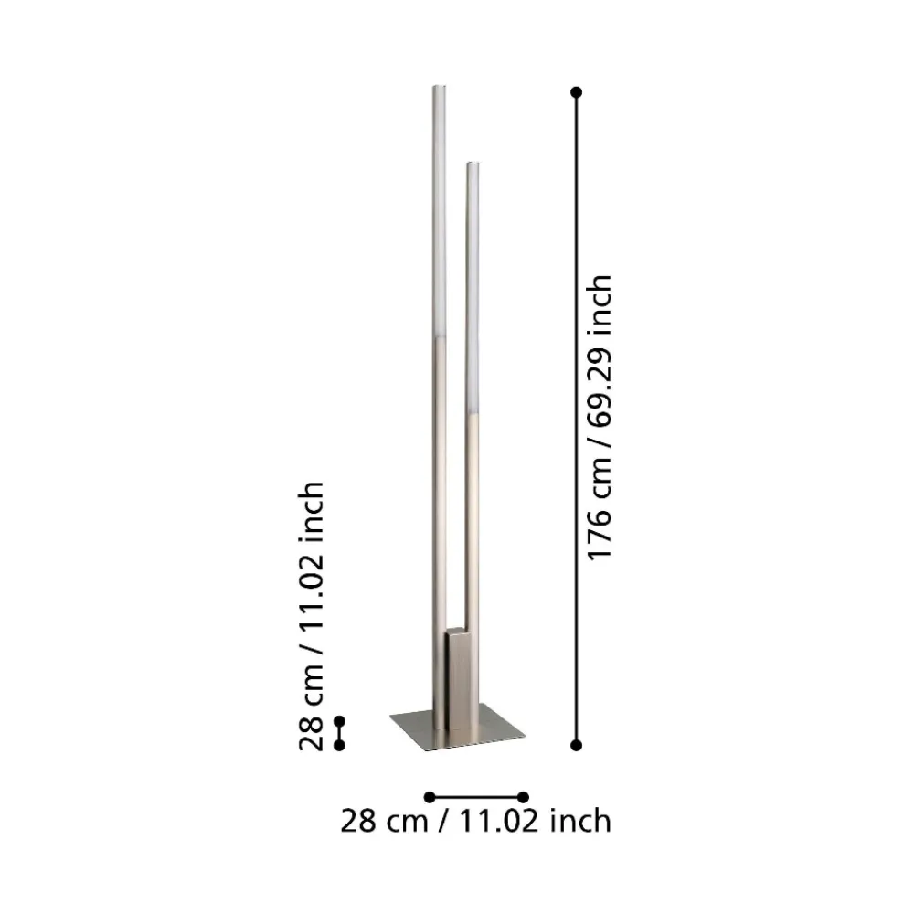 Lampade Da Terra-Eglo Fraioli z lampada da terra minimal led rgb da 2700k a 6500k