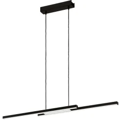 Lampadari Cucina-Eglo Fraioli z lampadario per cucina colore nero led rgb 2700k a 6500k