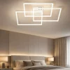 Plafoniere Moderne-Ideal Lux Frame pl quadrato bianco plafoniera led 35w 3000k
