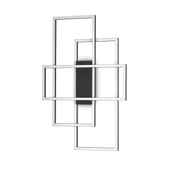 Plafoniere Moderne-Ideal Lux Frame pl rettangolo plafoniera a led 31w 3000k moderna nera