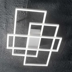 Plafoniere Moderne-Ideal Lux Frame pl rettangolo 2700k plafoniera geometrica led