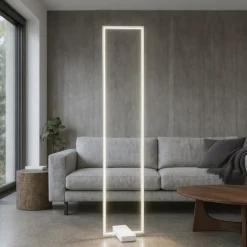 Lampade Da Terra-Ideal Lux Frame pt lampada da terra bianca led 30w 3000k