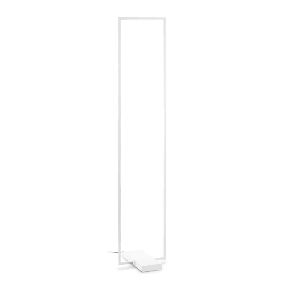 Lampade Da Terra-Ideal Lux Frame pt lampada da terra bianca led 30w 3000k