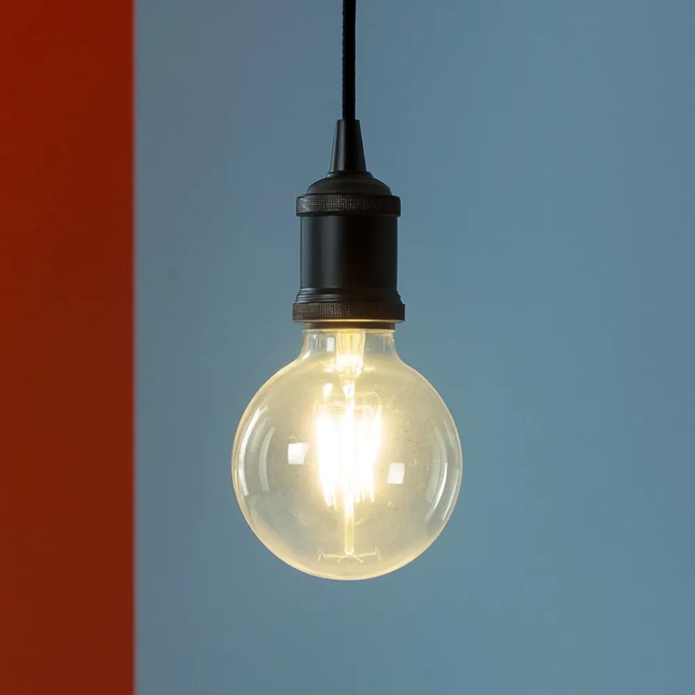 Lampade A Sospensione-Ideal Lux Frida sp1 lampada ma sospensione vintage nero