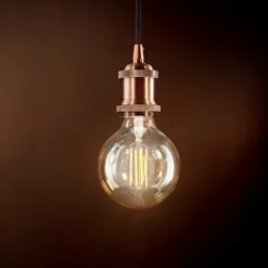 Lampade A Sospensione-Ideal Lux Frida sp1 lampada a sospensione pendente rame nero