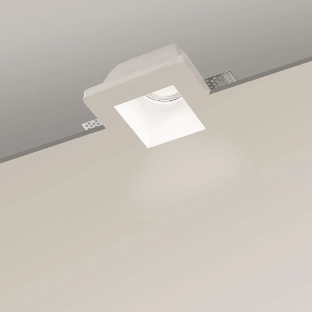 Faretti Da Incasso-Ondaluce Ft rumba faretto da incasso in gesso per soffitto
